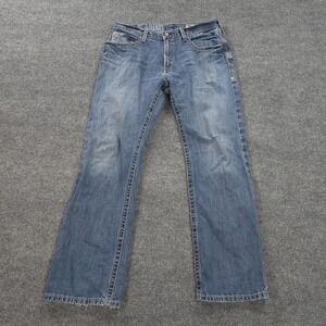 Ariat Jeans Mens 36x34 Blue Denim M4 Boot Cut Western Cowboy Workwear Rugged